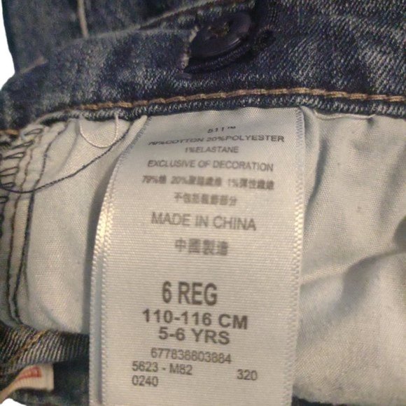 Levi's 511 Slim Size 6 Reg for Ages 5-6 - Picture 6 of 6